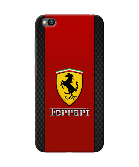 Ferrari Abstract Maroon Redmi Go Real 4D Back Cover