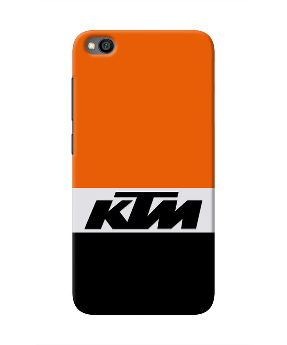 KTM Colorblock Redmi Go Real 4D Back Cover