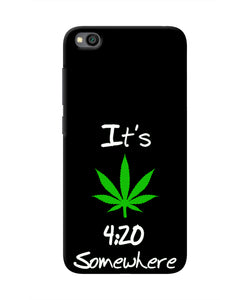 Weed Quote Redmi Go Real 4D Back Cover