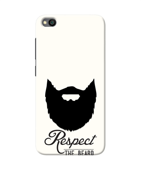 Respect the Beard Redmi Go Real 4D Back Cover