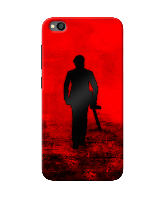 Rocky Bhai with Gun Redmi Go Real 4D Back Cover