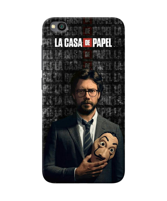 Money Heist Professor with Mask Redmi Go Back Cover