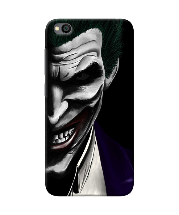 The Joker Black Redmi Go Back Cover