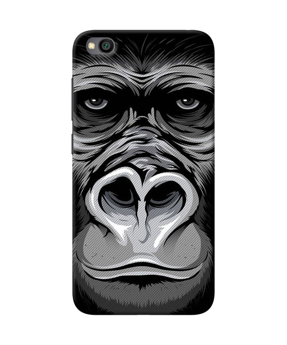 Black Chimpanzee Redmi Go Back Cover