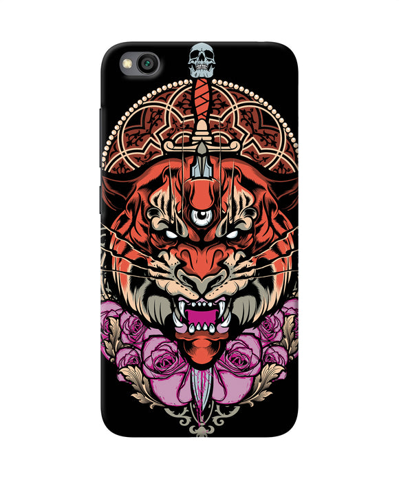 Abstract Tiger Redmi Go Back Cover