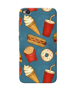 Abstract Food Print Redmi Go Back Cover