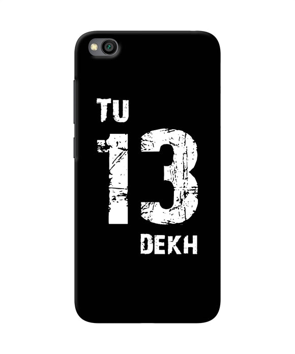 Tu Tera Dekh Quote Redmi Go Back Cover