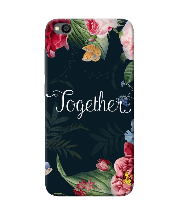 Together Flower Redmi Go Back Cover