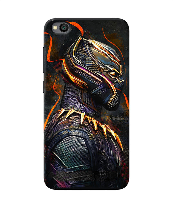 Black Panther Side Face Redmi Go Back Cover