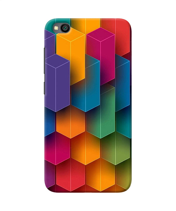 Abstract Rectangle Print Redmi Go Back Cover