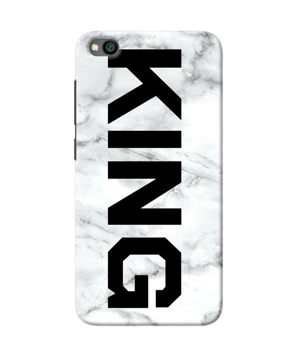 King Marble Text Redmi Go Back Cover