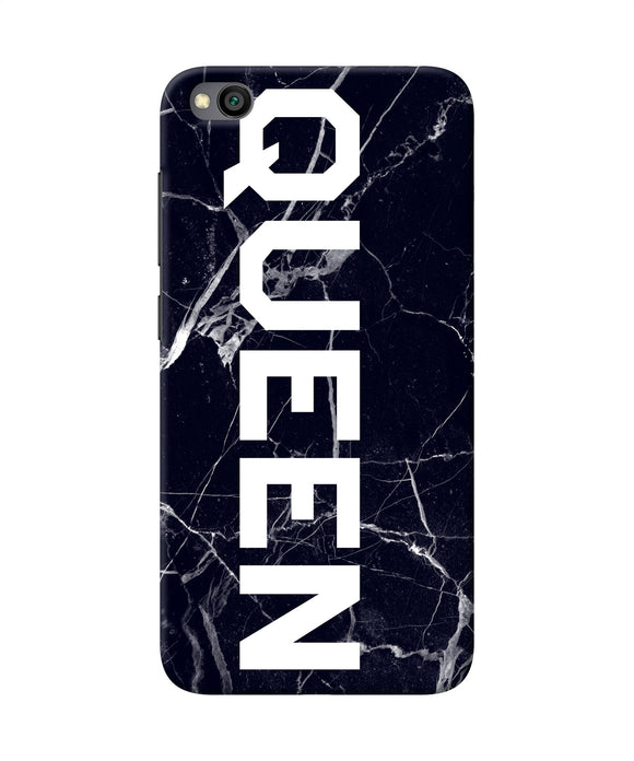 Queen Marble Text Redmi Go Back Cover