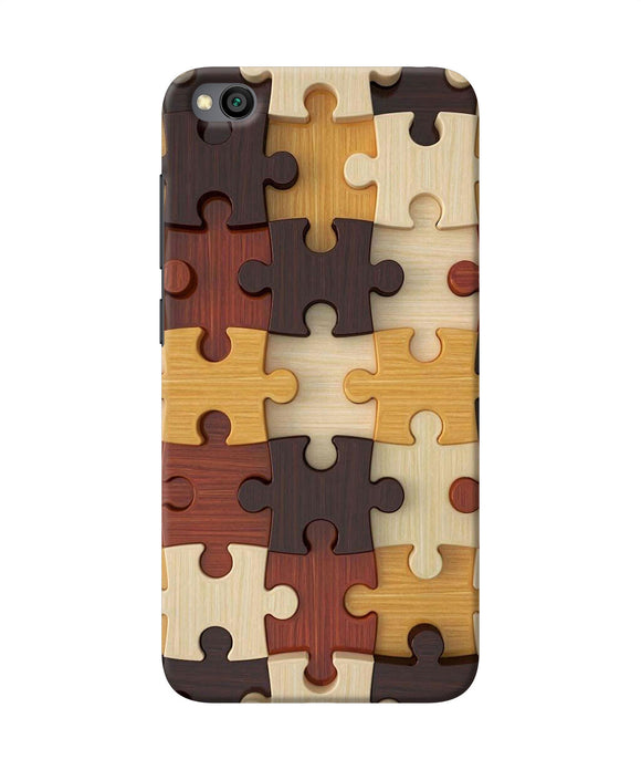 Wooden Puzzle Redmi Go Back Cover