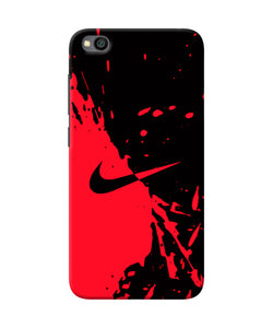 Nike Red Black Poster Redmi Go Back Cover