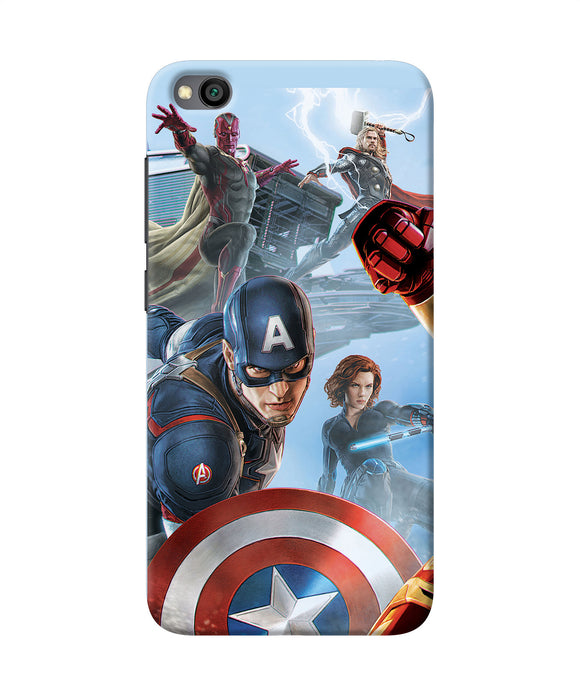 Avengers On The Sky Redmi Go Back Cover