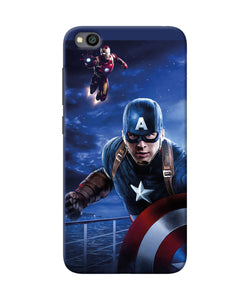 Captain With Ironman Redmi Go Back Cover