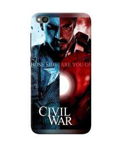 Civil War Redmi Go Back Cover