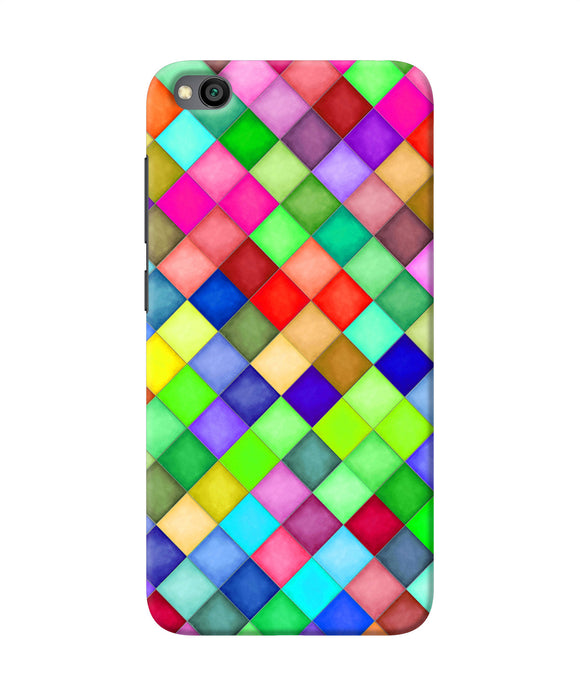 Abstract Colorful Squares Redmi Go Back Cover