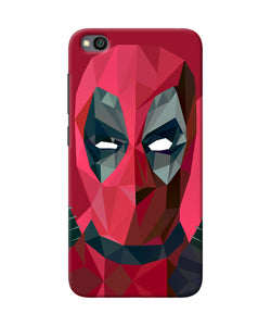 Abstract Deadpool Full Mask Redmi Go Back Cover