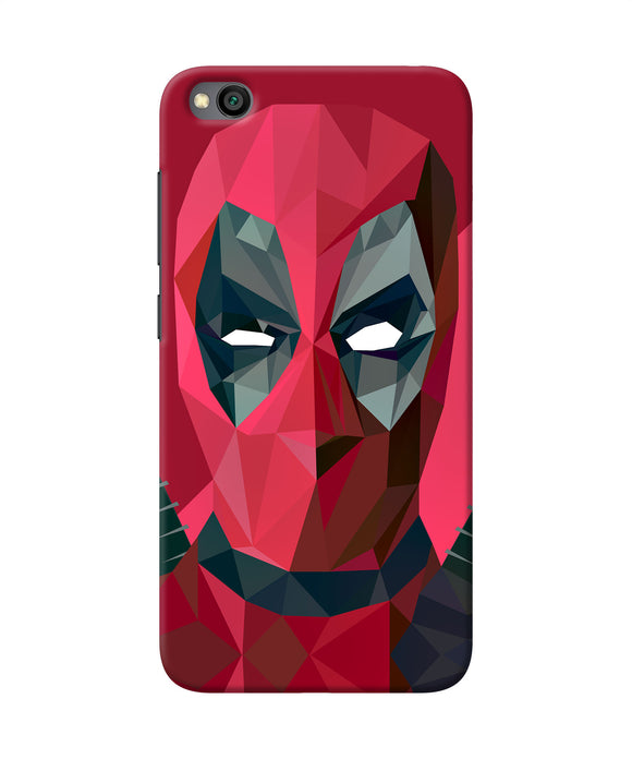 Abstract Deadpool Full Mask Redmi Go Back Cover