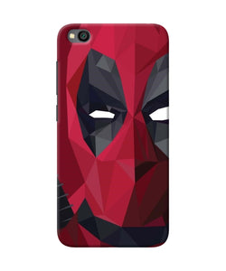 Abstract Deadpool Half Mask Redmi Go Back Cover