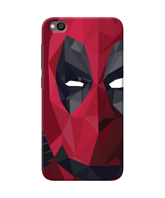 Abstract Deadpool Half Mask Redmi Go Back Cover