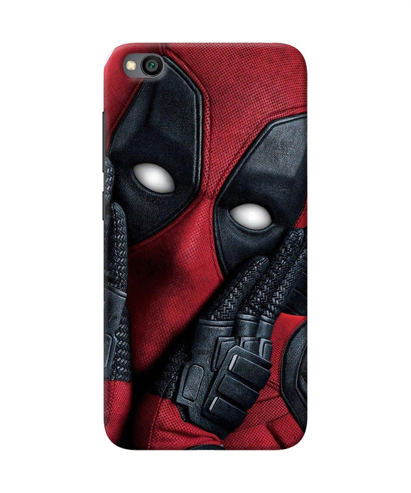 Thinking Deadpool Redmi Go Back Cover