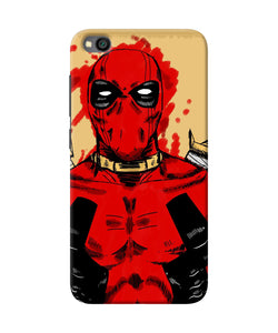 Blooded Deadpool Redmi Go Back Cover