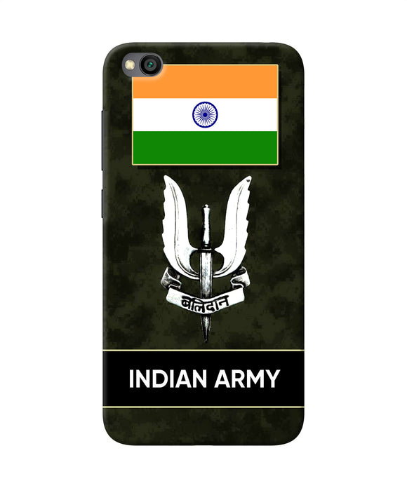 Indian Flag Balidan Logo Redmi Go Back Cover