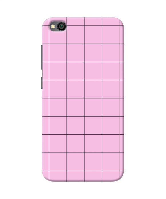 Pink Square Print Redmi Go Back Cover