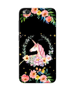 Unicorn Flower Redmi Go Back Cover