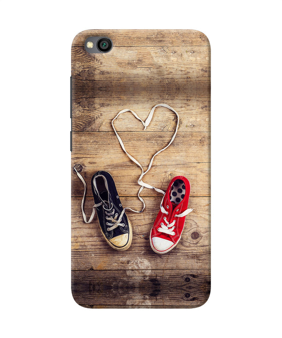 Shoelace Heart Redmi Go Back Cover