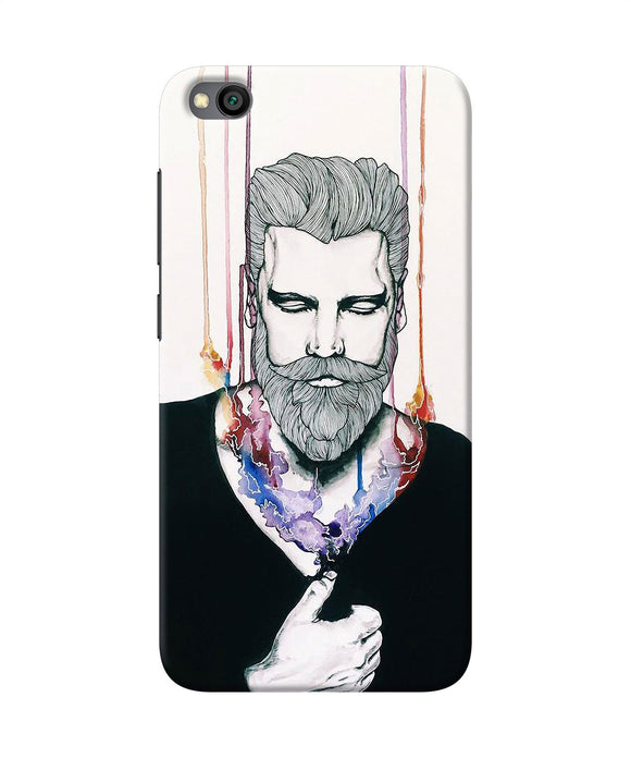 Beard Man Character Redmi Go Back Cover