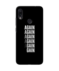 Again Again Gain Redmi Note 7S Back Cover