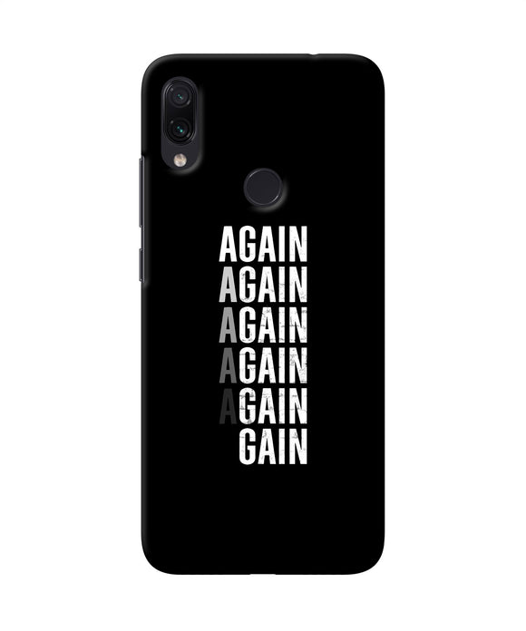 Again Again Gain Redmi Note 7S Back Cover