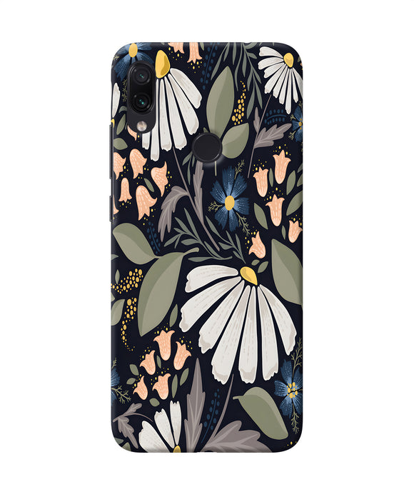 Flowers Art Redmi Note 7S Back Cover