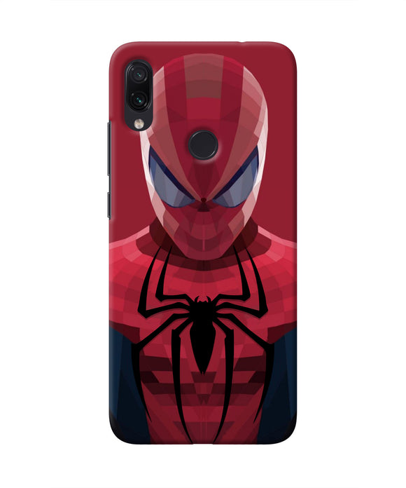 Spiderman Art Redmi Note 7S Real 4D Back Cover