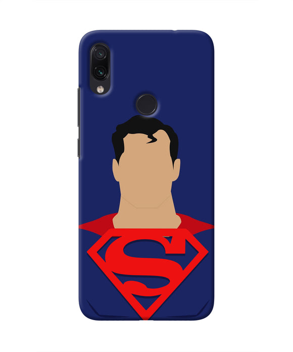 Superman Cape Redmi Note 7S Real 4D Back Cover