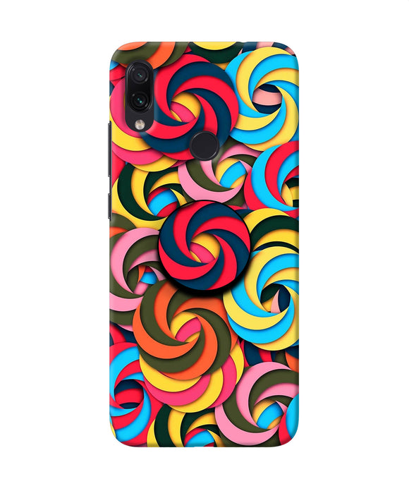 Spiral Pattern Redmi Note 7S Pop Case