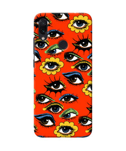 Abstract Eyes Pattern Redmi Note 7s Back Cover