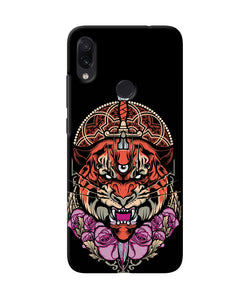 Abstract Tiger Redmi Note 7s Back Cover