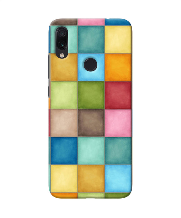 Abstract Colorful Squares Redmi Note 7s Back Cover