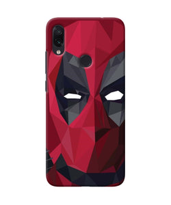 Abstract Deadpool Mask Redmi Note 7s Back Cover