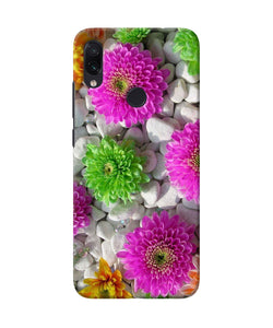 Natural Flower Stones Redmi Note 7s Back Cover