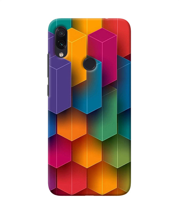 Abstract Rectangle Print Redmi Note 7s Back Cover