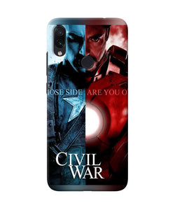 Civil War Redmi Note 7s Back Cover