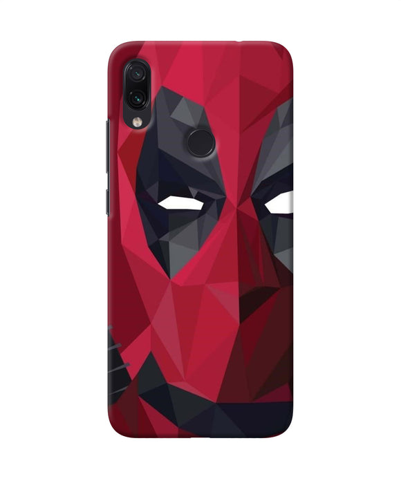 Abstract Deadpool Half Mask Redmi Note 7s Back Cover