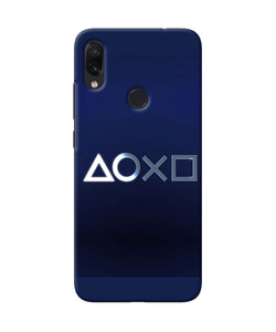 Aoxo Logo Redmi Note 7s Back Cover