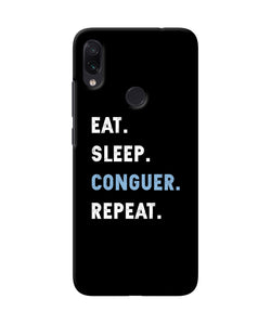 Eat Sleep Quote Redmi Note 7s Back Cover