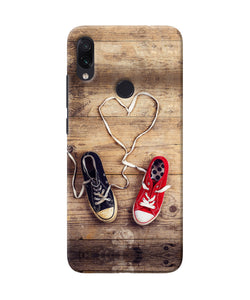 Shoelace Heart Redmi Note 7s Back Cover